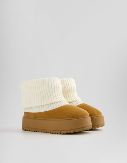 Sock-Style Platform Boots